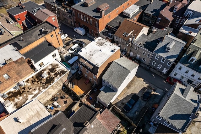 bird's eye view featuring a residential view