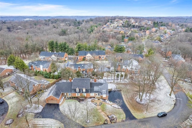 drone / aerial view featuring a residential view