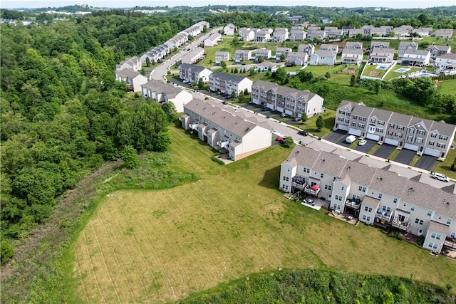 bird's eye view featuring a residential view