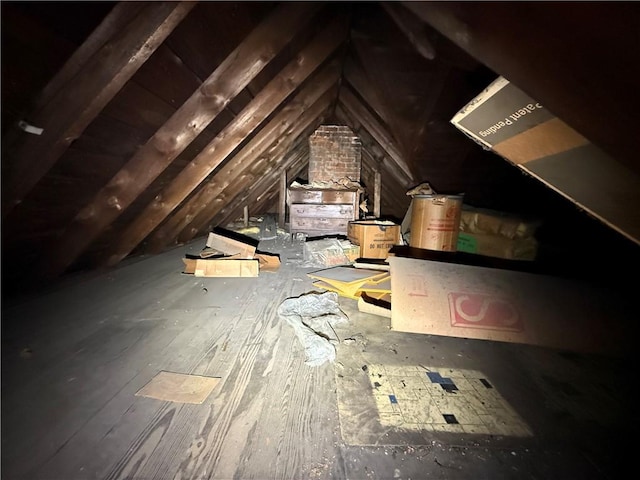 view of attic