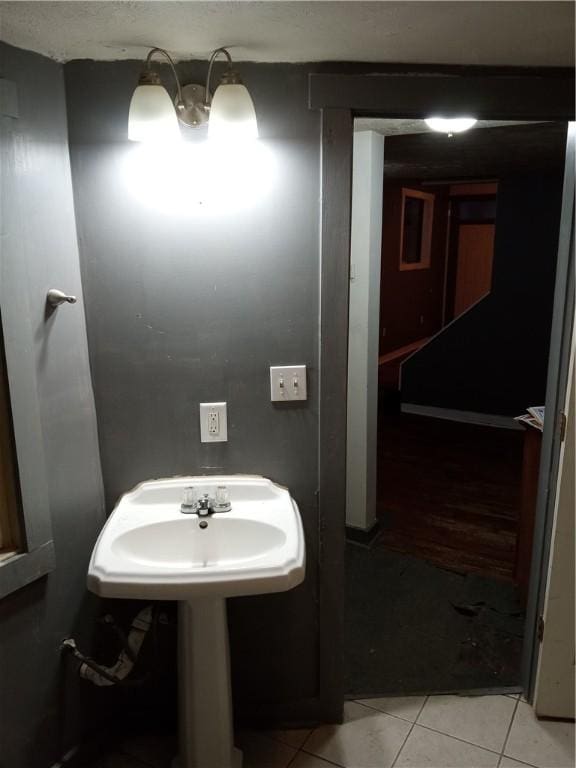 bathroom featuring tile patterned flooring