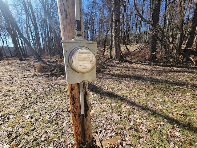 exterior details featuring electric meter