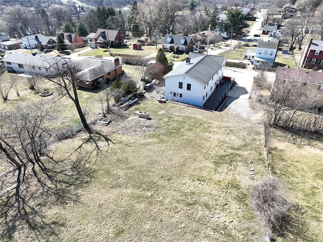 bird's eye view featuring a residential view