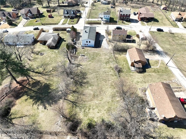 aerial view featuring a residential view