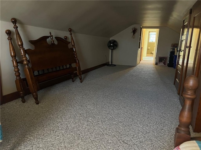 407 Cathedral St, Conemaugh/Young Twps Ind, PA 15681 - bedroom with lofted ceiling, carpet, and connected bathroom