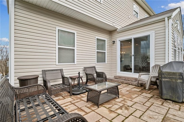 view of patio / terrace featuring grilling area