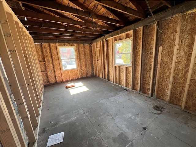 miscellaneous room featuring a healthy amount of sunlight and a garage