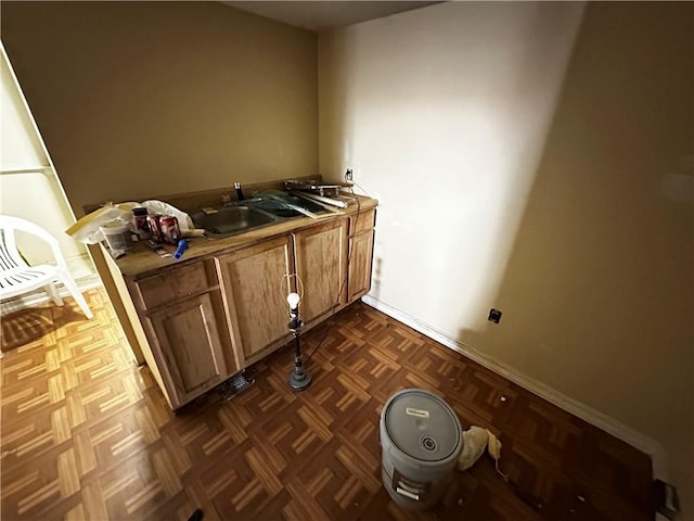 interior space featuring a sink