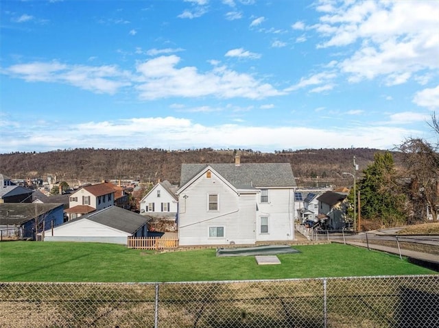 birds eye view of property featuring a residential view