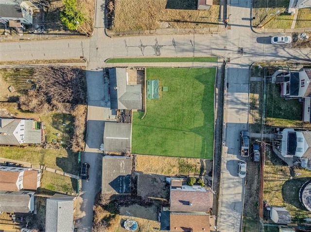 drone / aerial view with a residential view