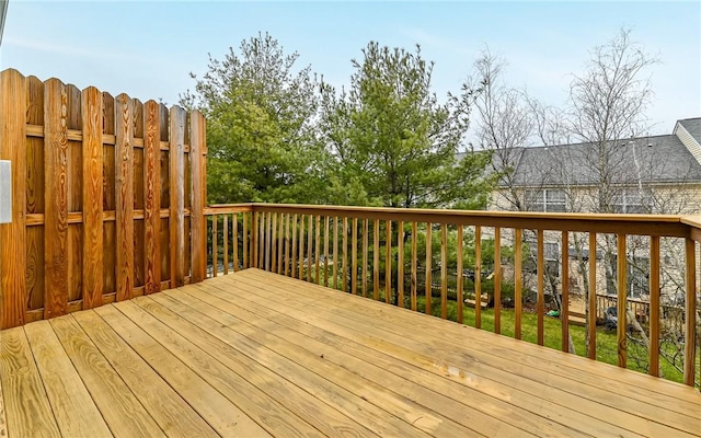 view of wooden terrace