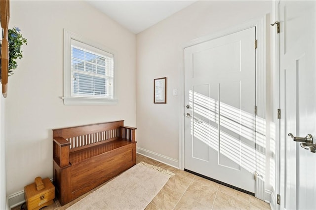 doorway with baseboards