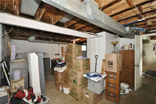 view of basement