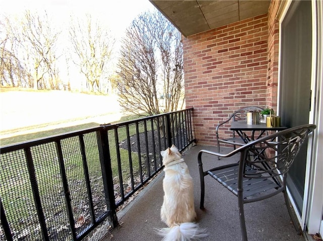 view of balcony