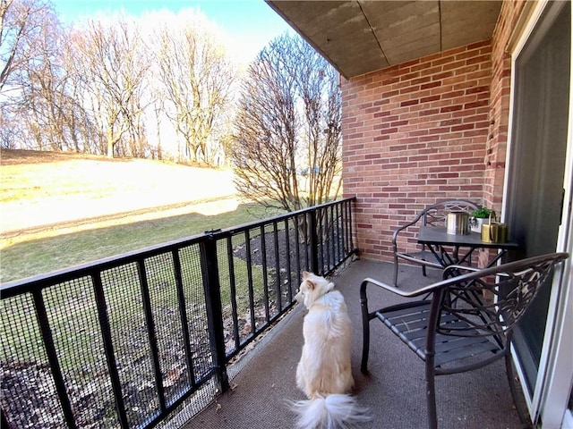 view of balcony