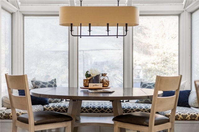 dining room with breakfast area