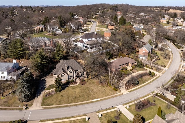 birds eye view of property featuring a residential view