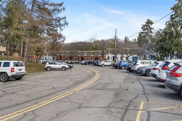 view of uncovered parking lot