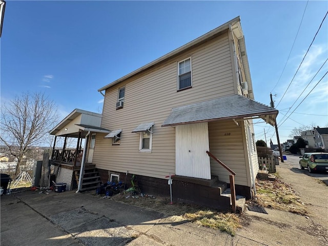 view of rear view of property