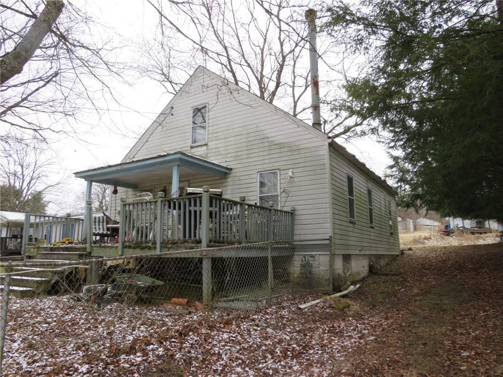 view of back of property