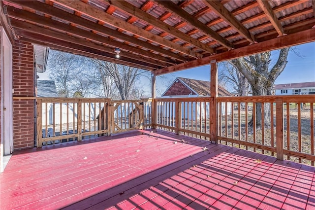 view of wooden terrace