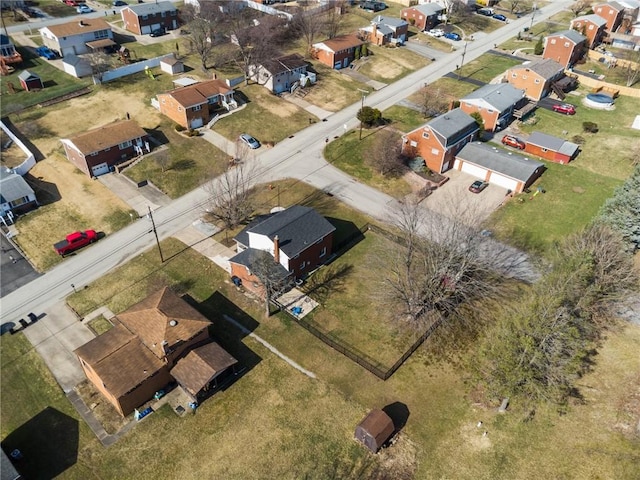 birds eye view of property featuring a residential view