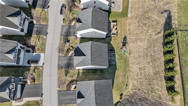 bird's eye view with a residential view