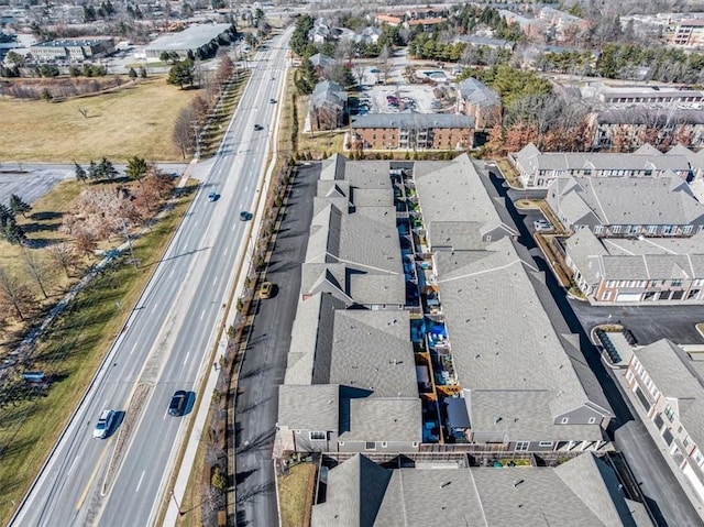 bird's eye view featuring a residential view