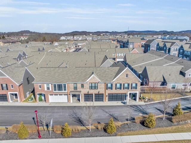 bird's eye view featuring a residential view