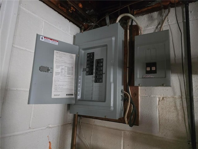 utility room featuring electric panel