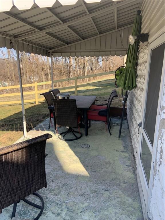 view of patio / terrace with outdoor dining area