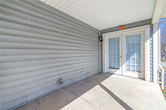 view of patio / terrace with french doors