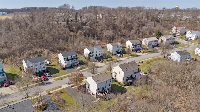 bird's eye view featuring a residential view