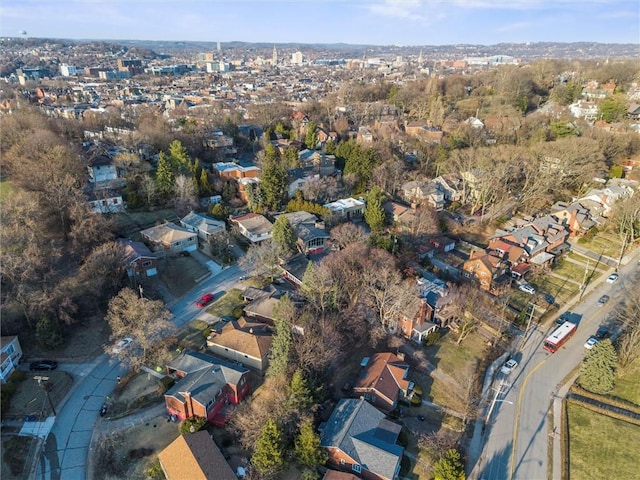 bird's eye view with a residential view