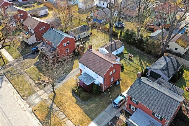 birds eye view of property featuring a residential view