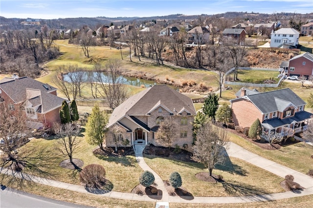 bird's eye view featuring a residential view