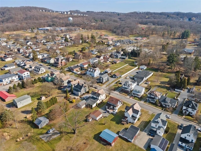 bird's eye view with a residential view