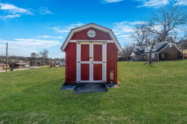 view of shed