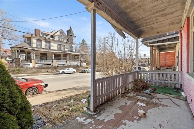 view of patio with a porch