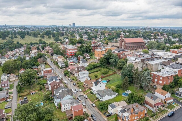 drone / aerial view featuring a residential view