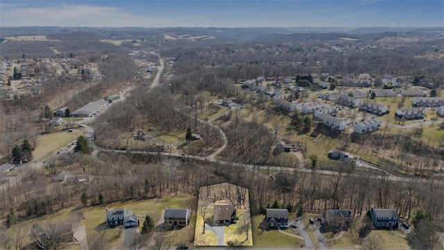 birds eye view of property