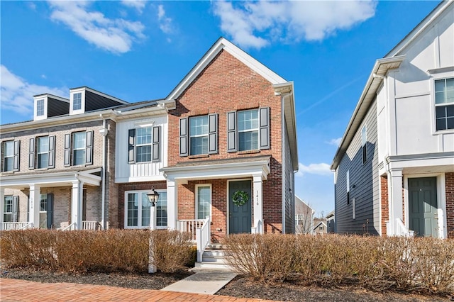 multi unit property with brick siding