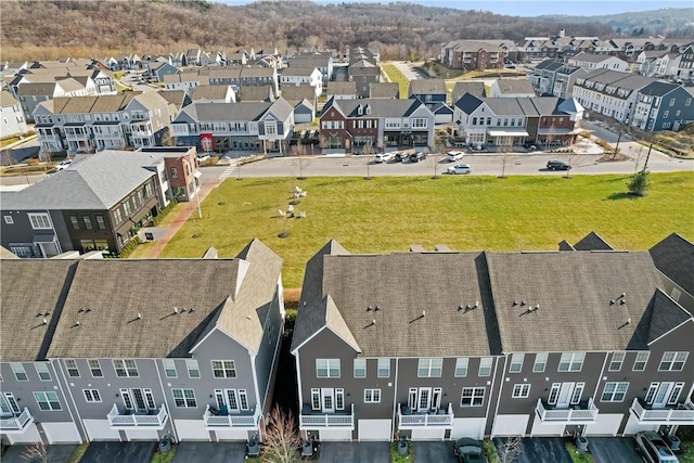 drone / aerial view featuring a residential view