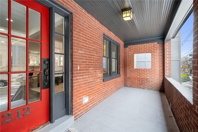 balcony with covered porch