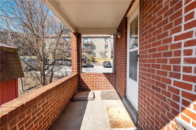 exterior space with covered porch