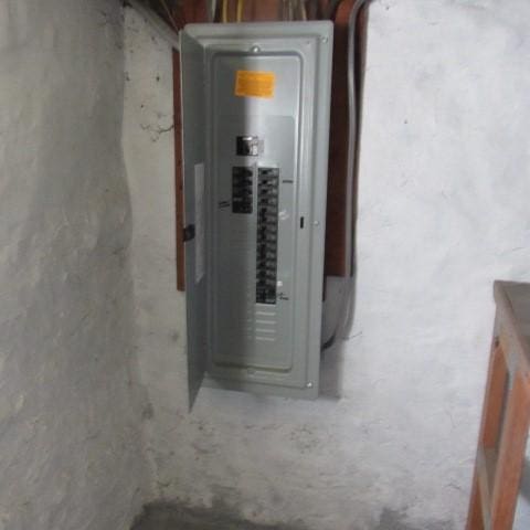 utility room with electric panel