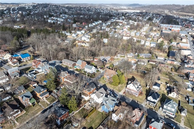 birds eye view of property featuring a residential view