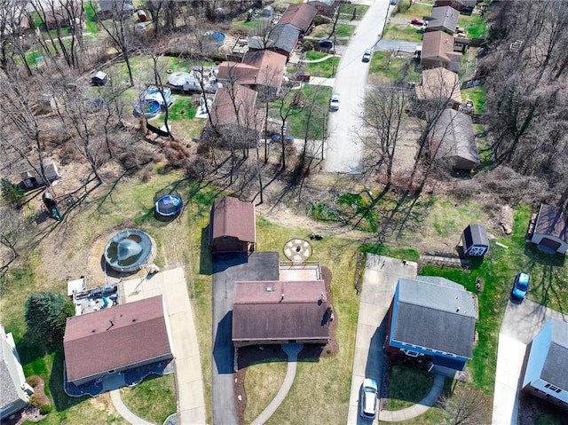 bird's eye view with a residential view