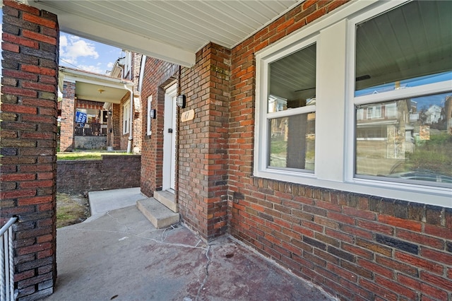 view of patio / terrace with a porch