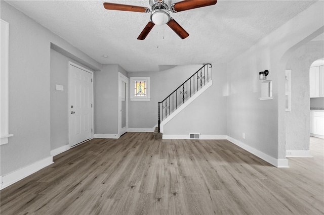 47 Bellanca Ave, Brentwood, PA 15227 - entrance foyer with stairs, wood finished floors, visible vents, and baseboards